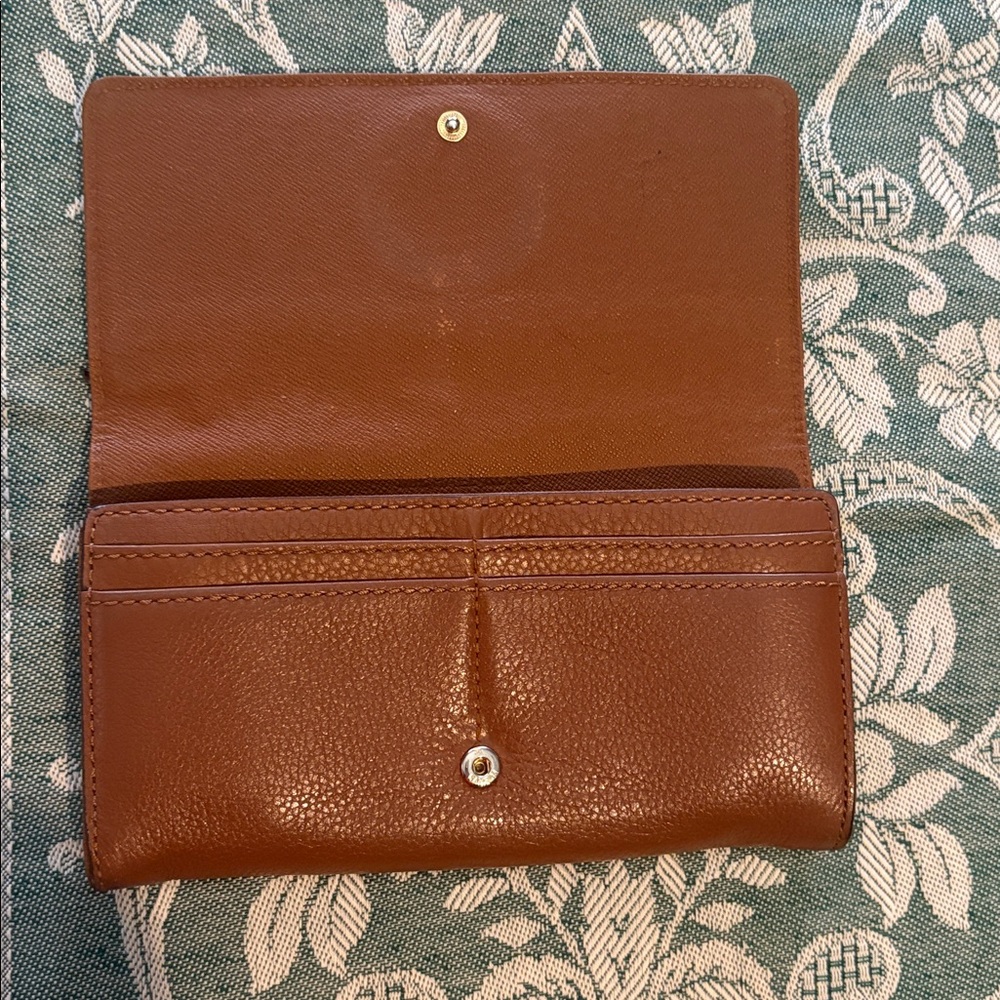 Michael Kors Dark Tan Leather Wallet - Picture 3 of 6